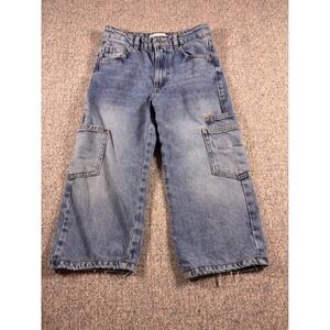 ZARA Jeans Denim Style Blue Girls Size 9 Made In Morocco
